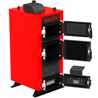Твердопаливний котел KRAFT E New 12-24 кВт Твердопаливний котел KRAFT E New 12-24 кВт