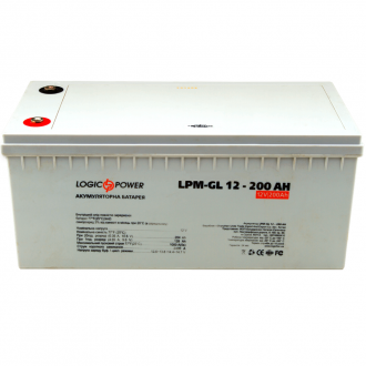 Гелевий акумулятор LogicPower LPM-GL 12V 200Ah Гелевий акумулятор LogicPower LPM-GL 12V 200Ah