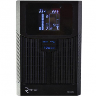 Джерело безперебійного живлення Ritar RTSW-1500D12 (LCD) з правильною синусоїдою Джерело безперебійного живлення Ritar RTSW-1500D12 (LCD) з правильною синусоїдою