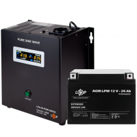 Комплект резервного живлення для котла LogicPower ДБЖ + AGM батарея (UPS 500VA + АКБ AGM 330W) Комплект резервного живлення для котла LogicPower ДБЖ + AGM батарея (UPS 500VA + АКБ AGM 330W)