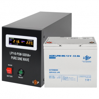 Комплект резервного живлення для котла LogicPower ДБЖ + мультигелева батарея (UPS B500 + АКБ MG 720W) Комплект резервного живлення для котла LogicPower ДБЖ + мультигелева батарея (UPS B500 + АКБ MG 720W)
