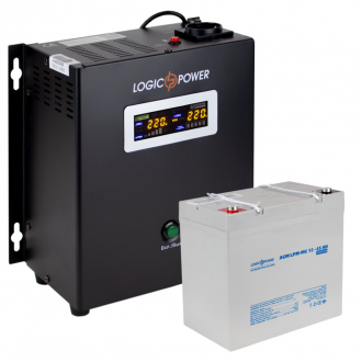 Комплект резервного живлення для котла LogicPower ДБЖ + мультигелева батарея (UPS W500 + АКБ MG 590W) Комплект резервного живлення для котла LogicPower ДБЖ + мультигелева батарея (UPS W500 + АКБ MG 590W)