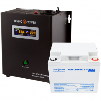 Комплект резервного живлення для котла LogicPower ДБЖ + мультигелева батарея (UPS W500 + АКБ MG 520W) Комплект резервного живлення для котла LogicPower ДБЖ + мультигелева батарея (UPS W500 + АКБ MG 520W)